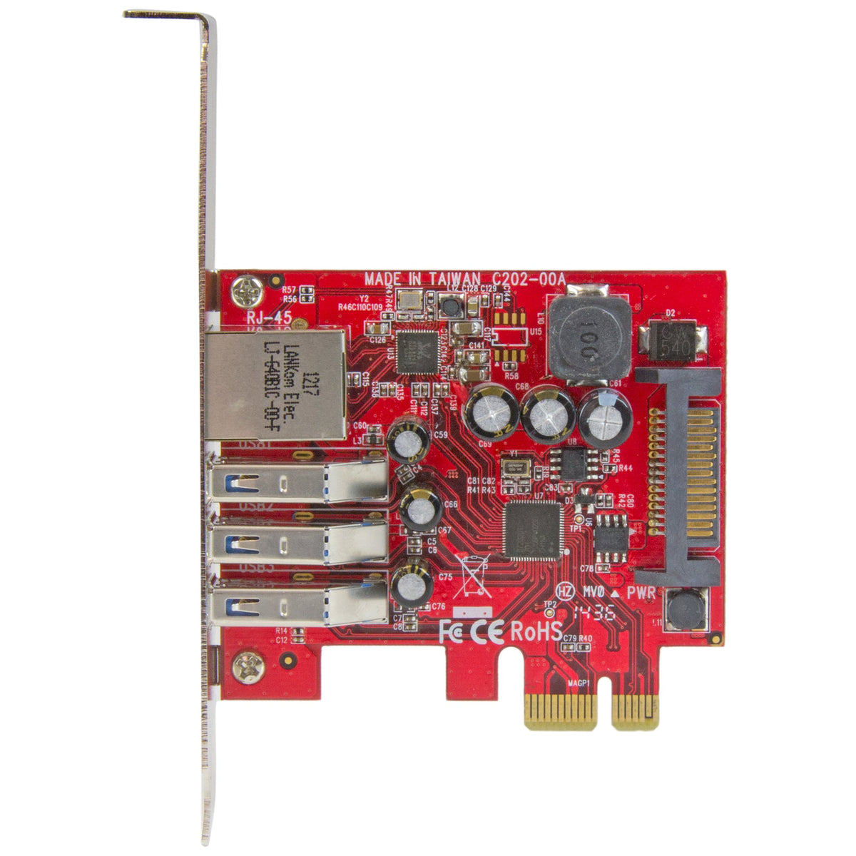 StarTech 3-Port PCI Express USB 3.0 Card, 5Gbps, TAA (PEXUSB3S3GE)