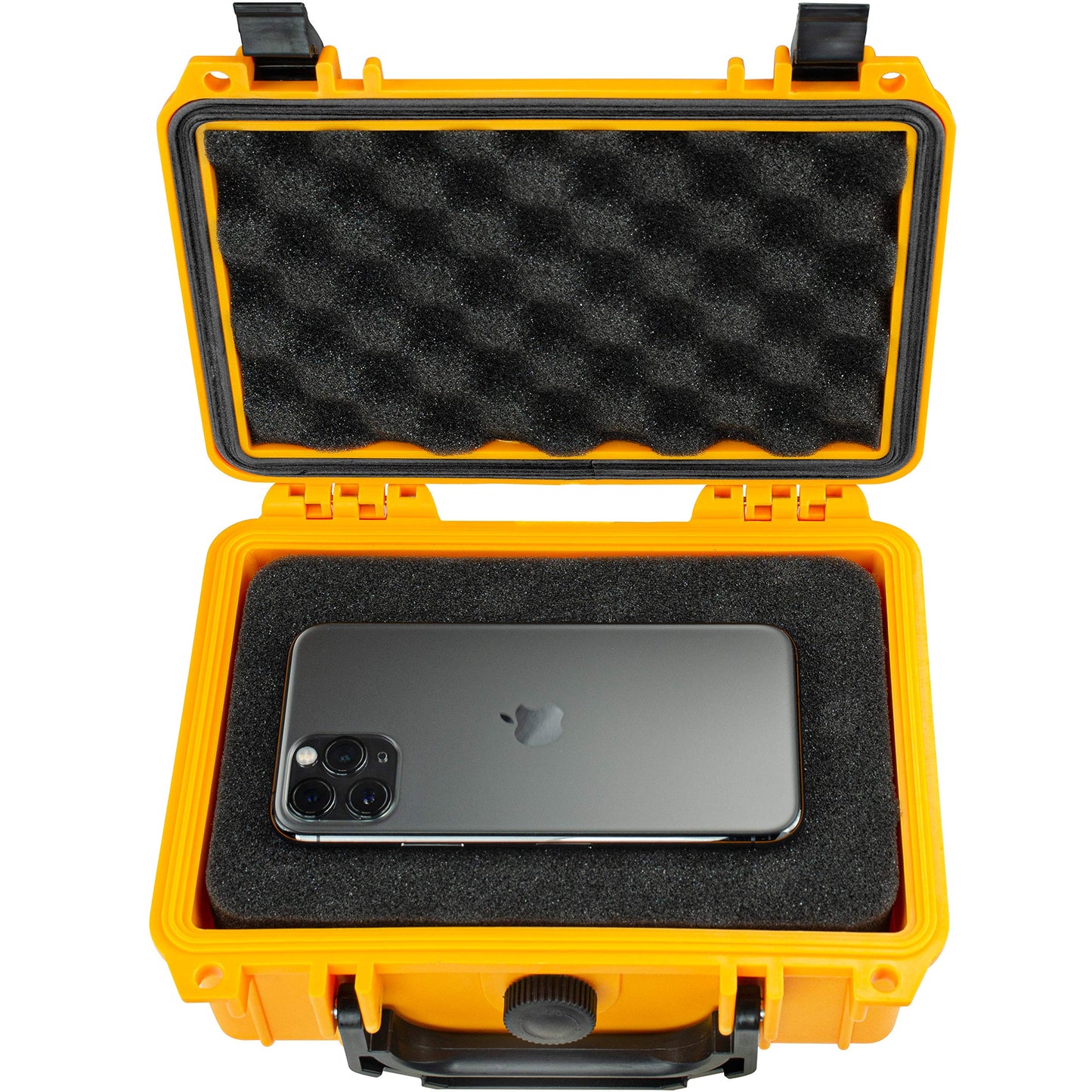 Eylar Protective Gear and Camera Hard Case Water & Shock Proof w/Foam TSA Approved 8.12 inch 6.56 inch 3.56 inch (Yellow)