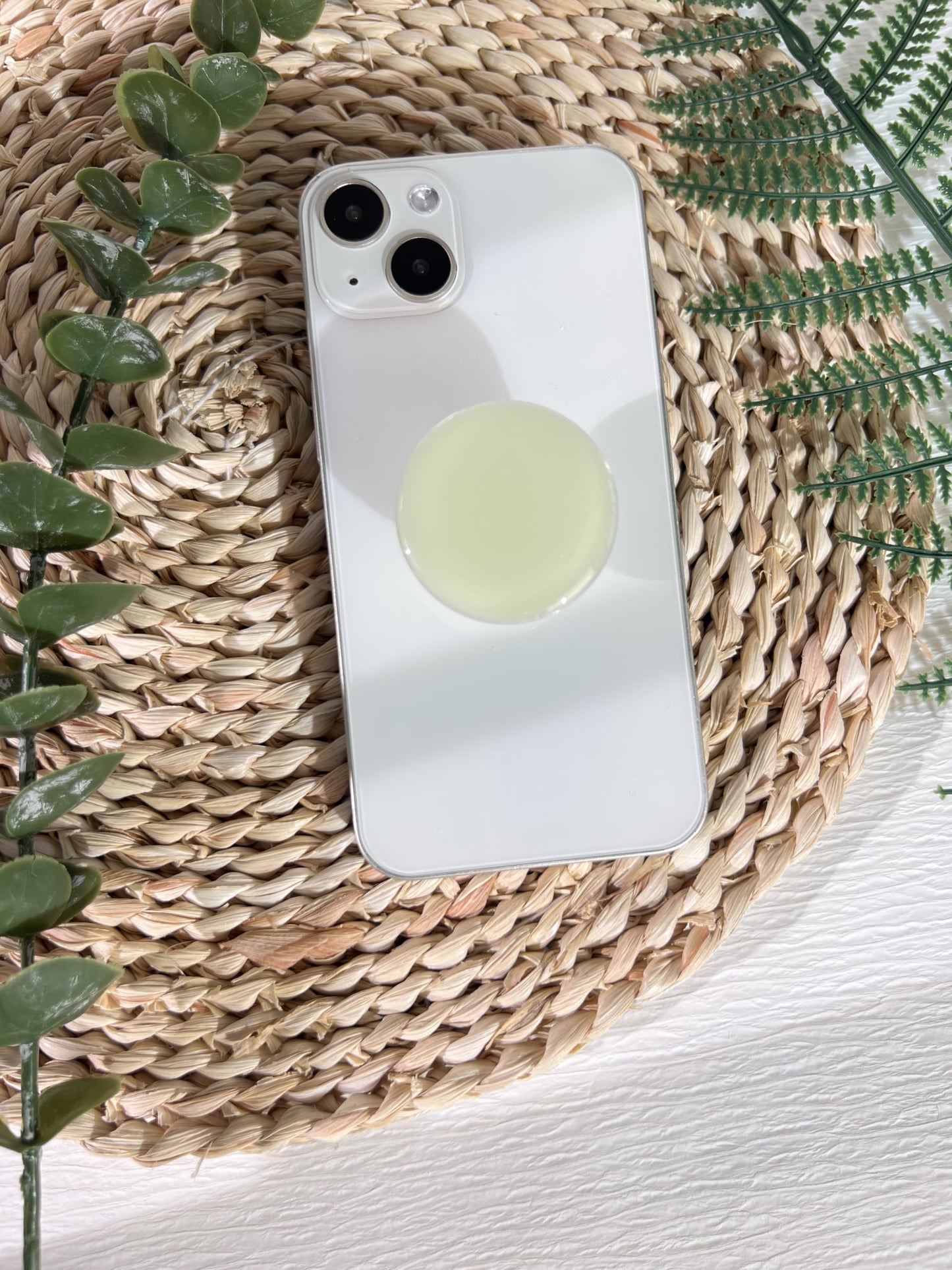 Solid Color Phone Grip Stand, Cute Resin Clear Cell Phone Holder,Handmade Collapsible Cell Phone Accessory, Phone Charms Holder Support