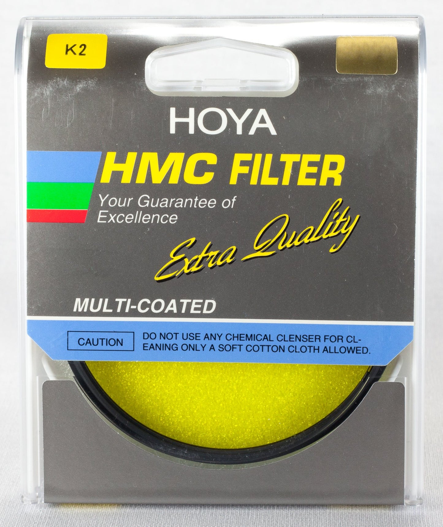 HOYA HMC K2 46mm Lens Filter (Yellow)- Tonal Enhancing Camera Filter for B&W Photography with Slim Aluminum Frame, Multi-Coated Optical Glass, Reduces