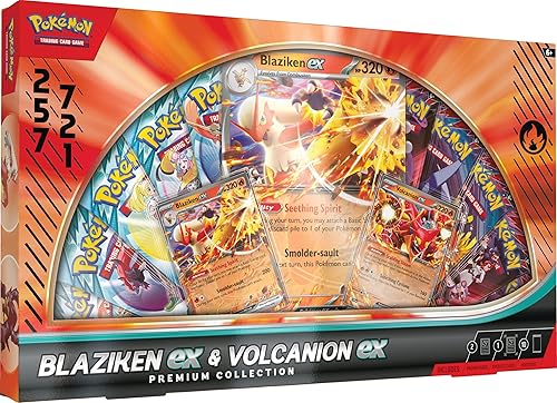 Pokémon TCG: Blaziken ex & Volcanion ex Premium Collection - 2025 Amazon Holiday Exclusive