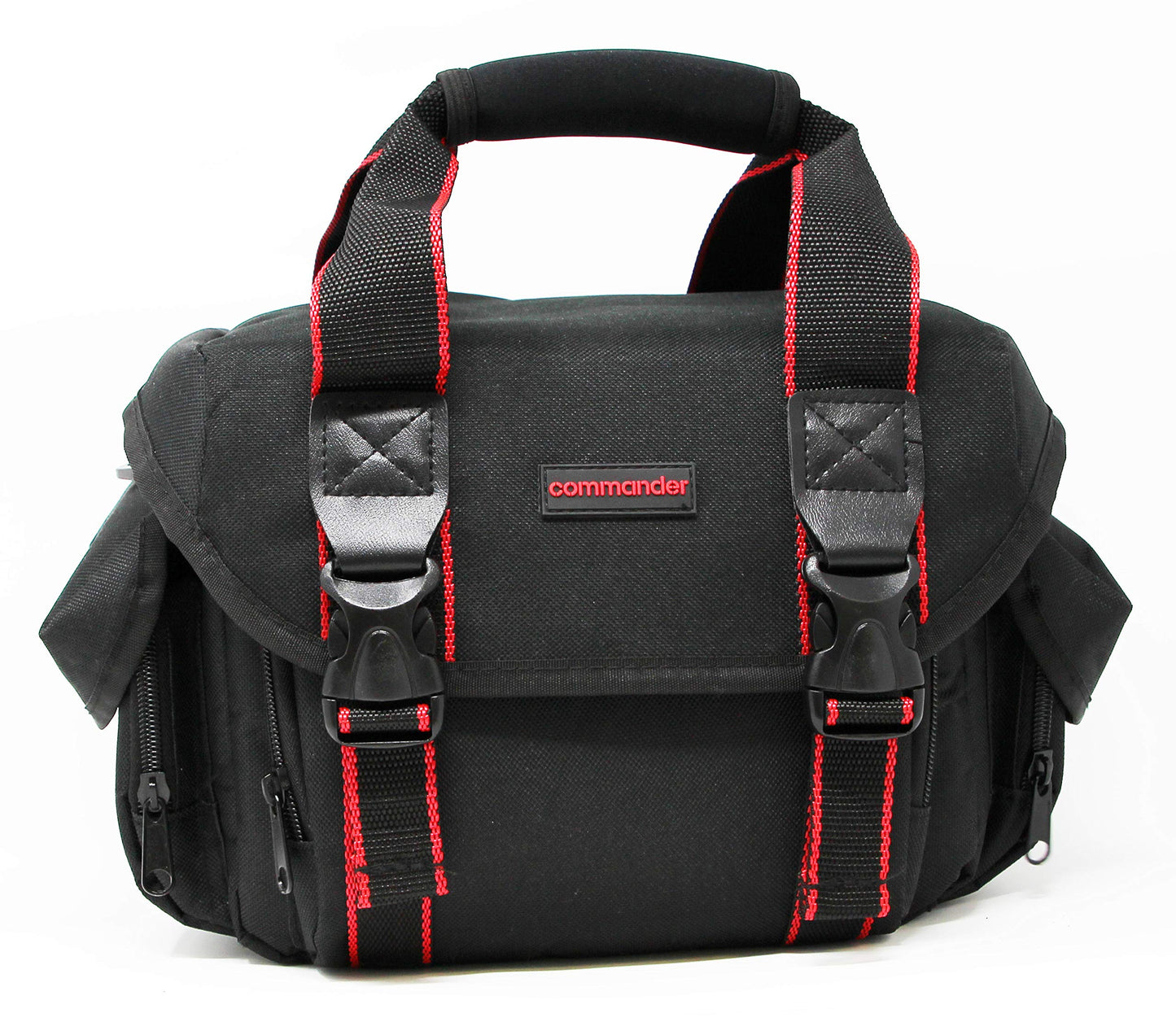 Commander Optics Medium/Large Camera Carrying Case for Nikon, Sony, Pentax, Olympus Panasonic, Samsung, and Canon Rebel DSLR 11 x 7 x 7 Inches Black
