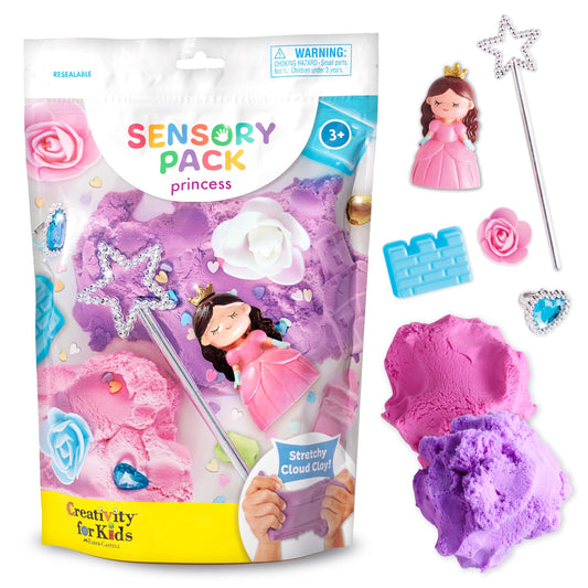 Creativity for Kids Sensory Pack: Princess - Calm Down Corner, Car Activities for Kids, Princess Gifts for Girls, Sensory Toys for Toddlers (Ages 3+)