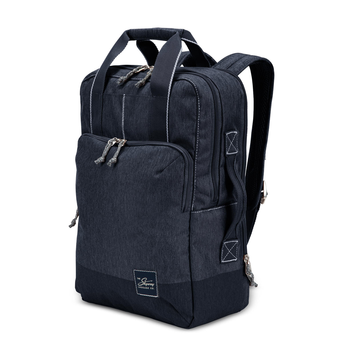 Skyway Luggage Rainier Deluxe Backpack, Eco-Friendly, Made of 100% rPET Travel Laptop Bag for Women & Men, Flight Approved Carry On Bag, 17L, Tahoe