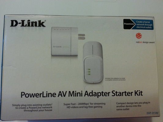 D-Link Systems DHP-311AV PowerLine AV Mini Adapter Kit