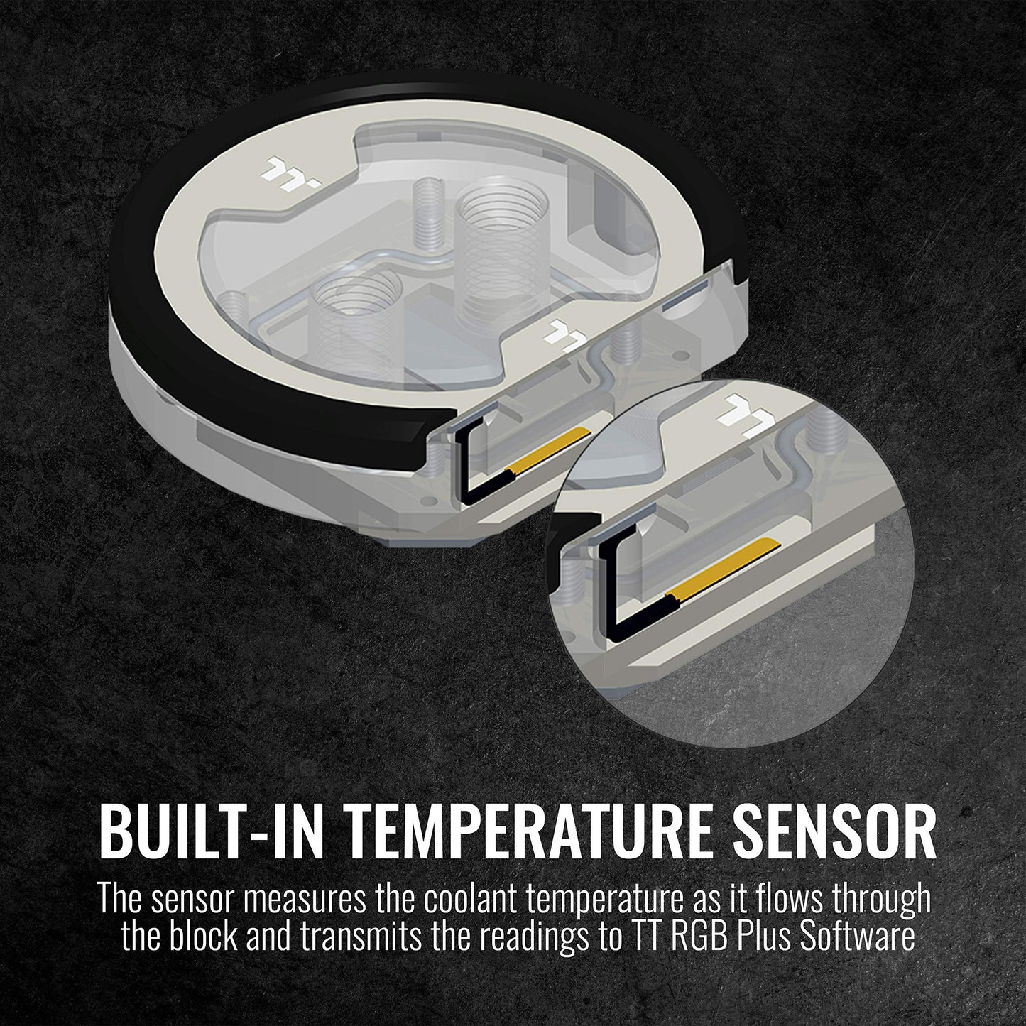 Thermaltake Pacific W7 Plus 16.8 Million RBG Color Software Enabled (TT RGB Plus/Alexa/Razer Chroma) AMD/Intel (LGA 1200) Built-in Temp Sensor CPU