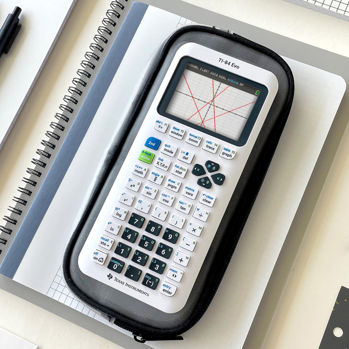 TI-84 Evo Graphing Calculator Texas Instruments, White