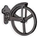 Rustic State Summit Wall Mount Rotate Cast Iron Vintage Industrial Wheel Farmhouse Pulley for Custom Make Lamp Pendant Fixtures Black