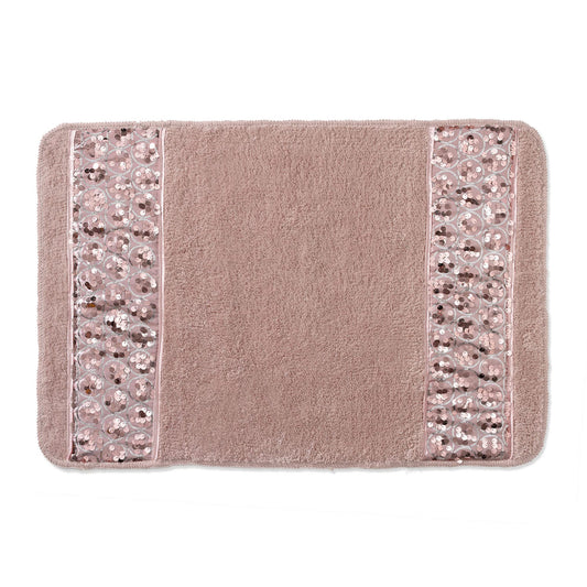 Popular Bath Accessories Set Sinatra Modern Classic Luxury Contemporary Pink Mat Unique Design Stylish Bathroom Rug Bath Shower Tub Decor Bling Blush…