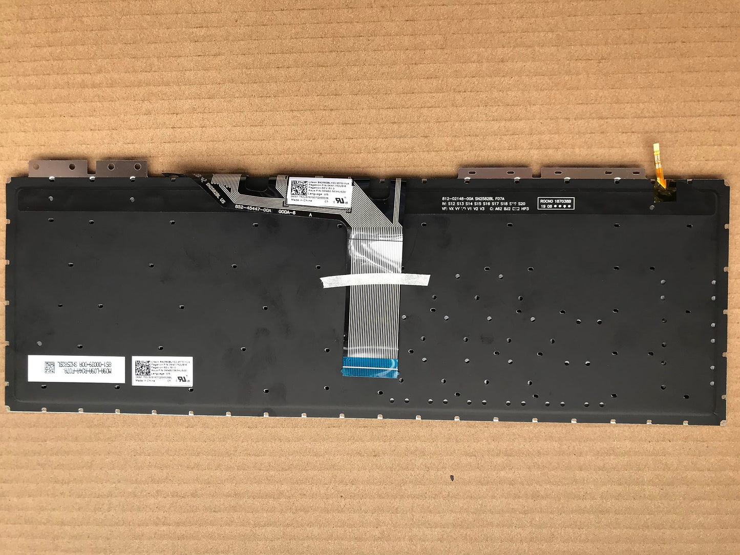 Original New Compatible with ASUS ZenBook Flip 15 Q507I Q507IQ 90NB0LK1-R30UI0 Laptop Computer Silver US Keyboard Backlit