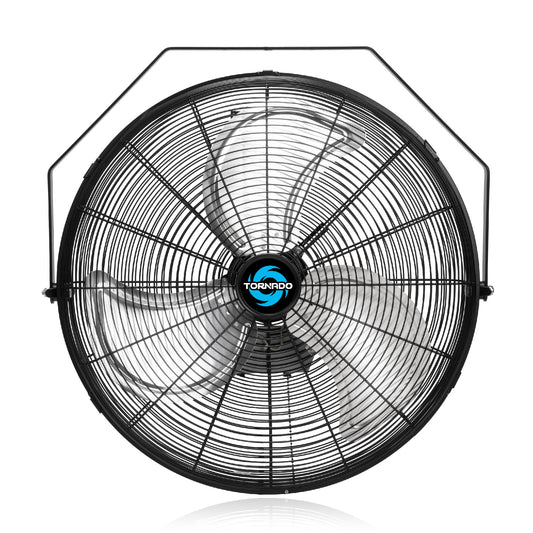 Tornado - 20 Inch High Velocity Industrial Wall Fan - 4750 CFM - 3 Speed - 6 FT Cord - Industrial, Commercial, Residential Use - UL Safety Listed