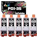 Dell (Set of 5) 4Benefit Compatible PGI-35 CLI-36 PGI 35 CLI 36 Ink Cartridge PGI35 (5xBlack) Used for PIXMA IP100B IP100 IP110 Inkjet Printer