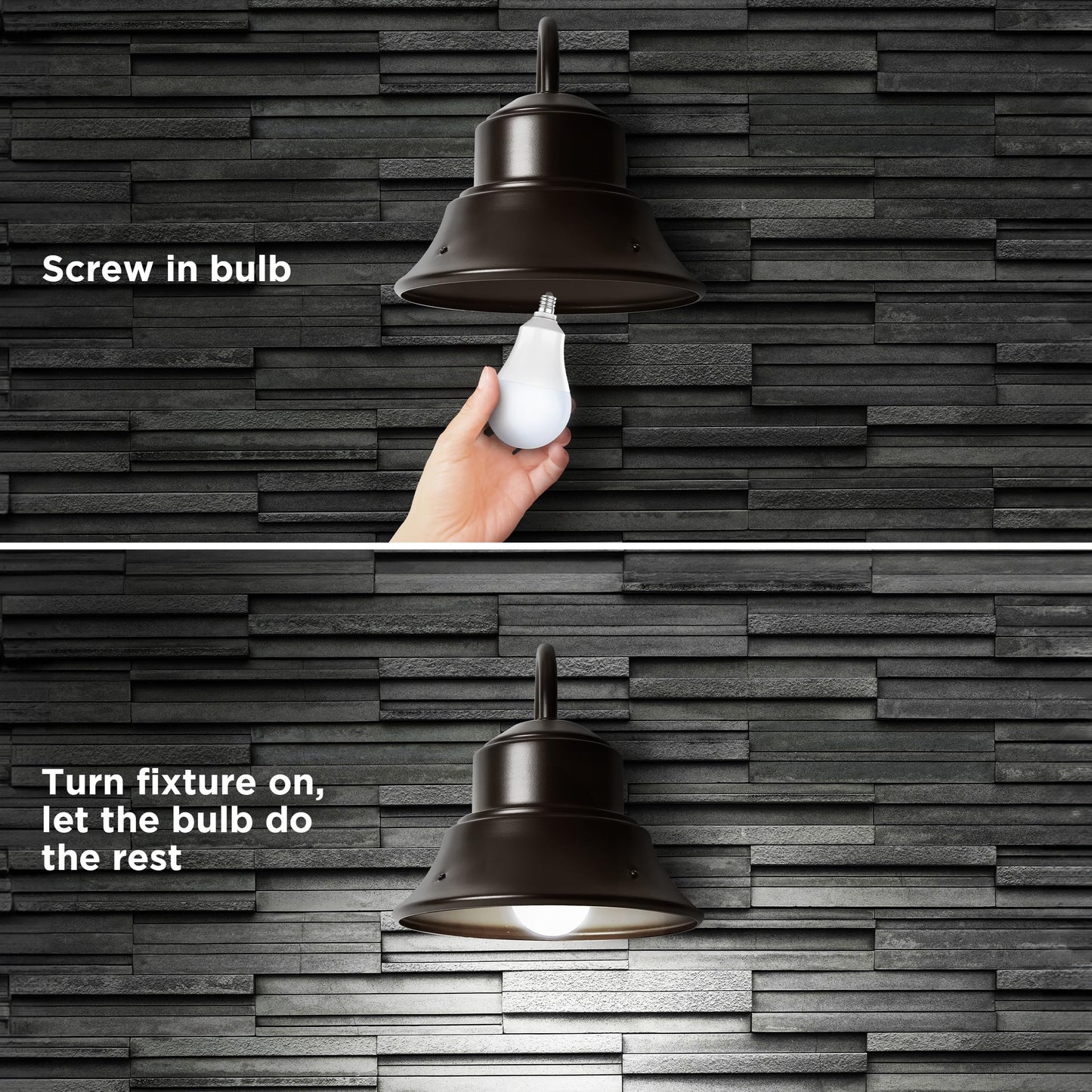 Feit Electric A19 LED Dusk-to-Dawn Light Bulb, 60W Eq