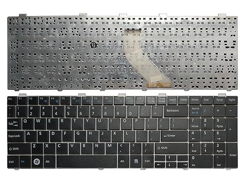 New English Laptop Replacement Keyboard for Fujitsu Lifebook A530 AH530 AH531 NH751 US Layout (Black)