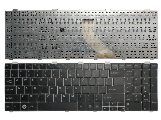New English Laptop Replacement Keyboard for Fujitsu Lifebook A530 AH530 AH531 NH751 US Layout (Black)
