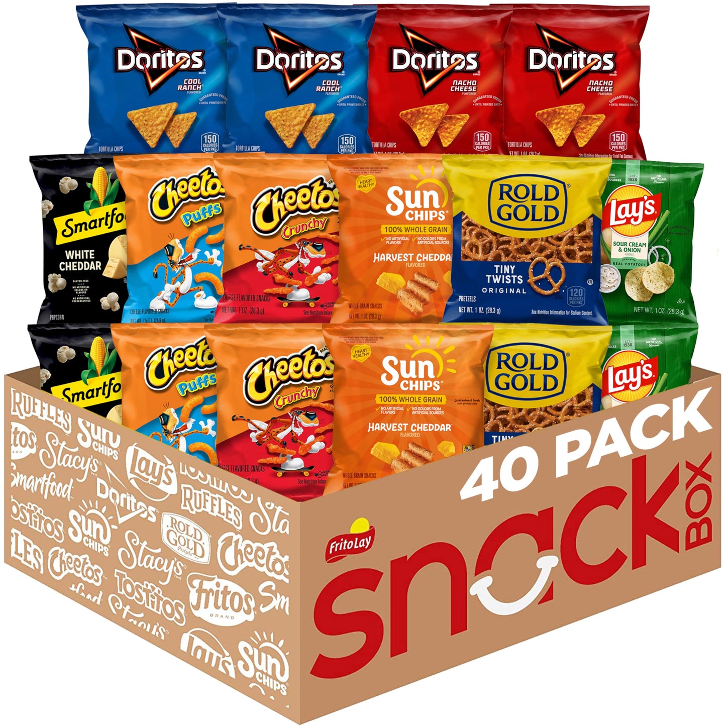 Frito-Lay Fun Times Mix Variety Pack, 2.37 Pounds, (Pack of 40)