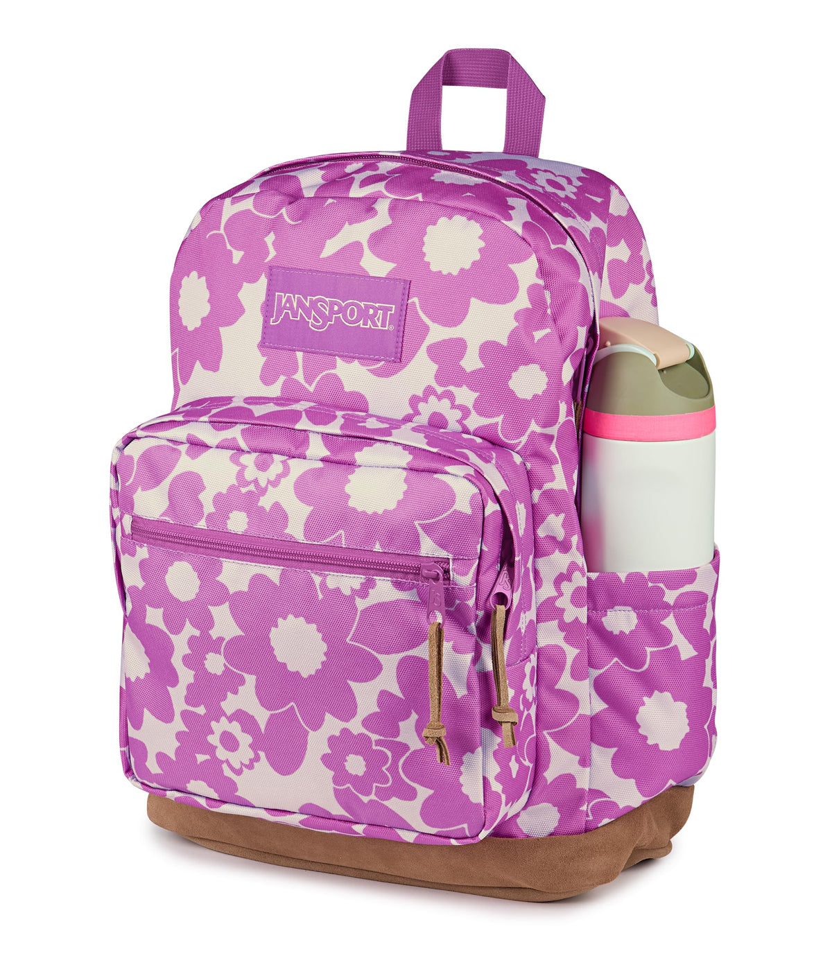 JanSport Right Pack Backpack - Durable Daypack with Padded 15 Laptop Sleeve, Spacious Main Compartment & Integrated Water Bottle Pocket - Blossom Bae
