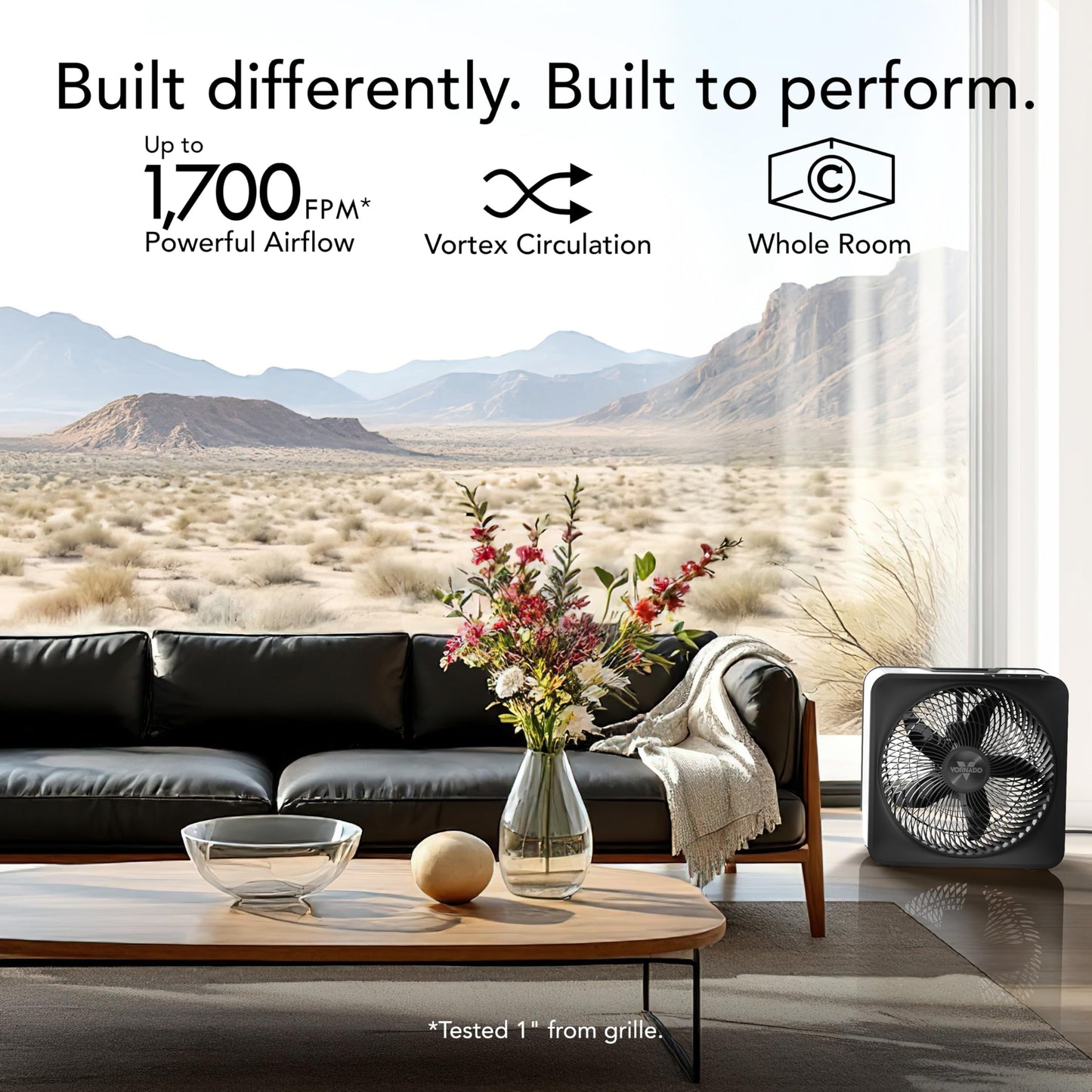 Vornado Model 80 High Velocity Box Fan, 20 Inch, 5 Speeds, Powerful Airflow