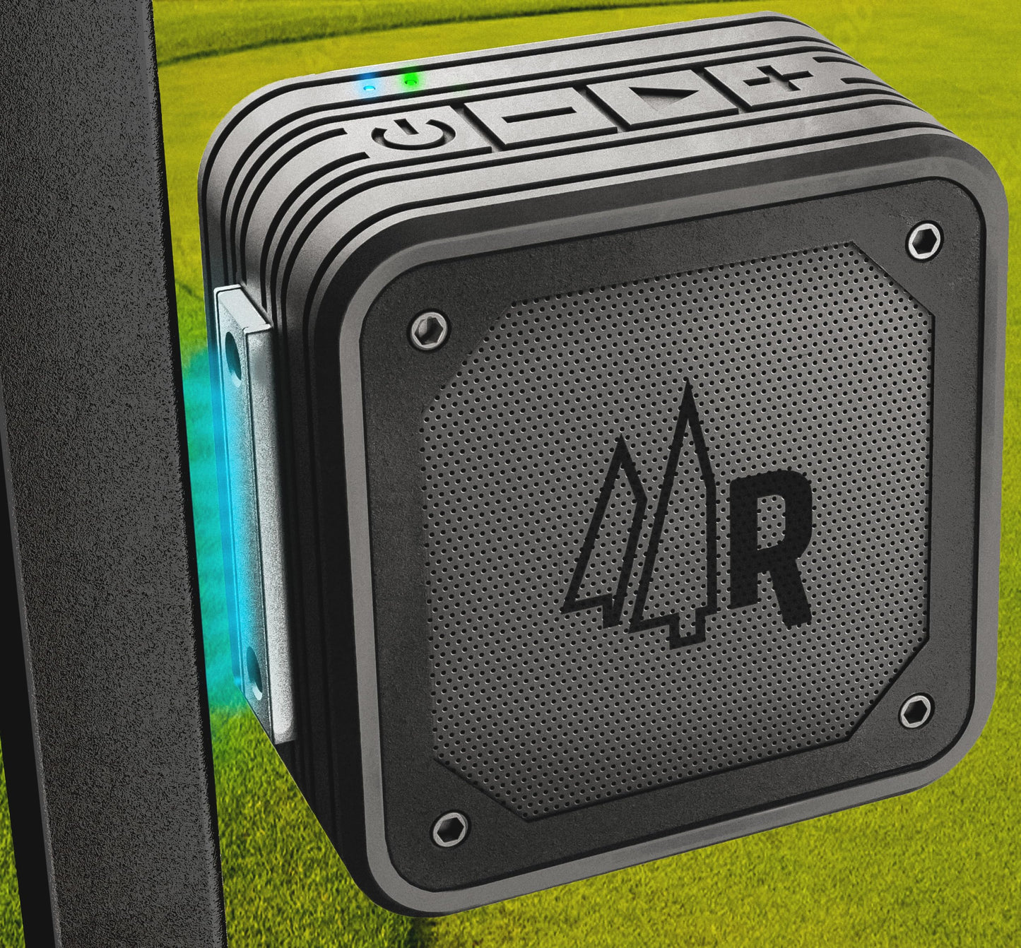 Magnetic Bluetooth Speaker for Golf Carts, Waterproof (IPX6) Built-in Magnet Mount Attachment, 33Ft Wireless Range - Gift for Dad, Men Who Love