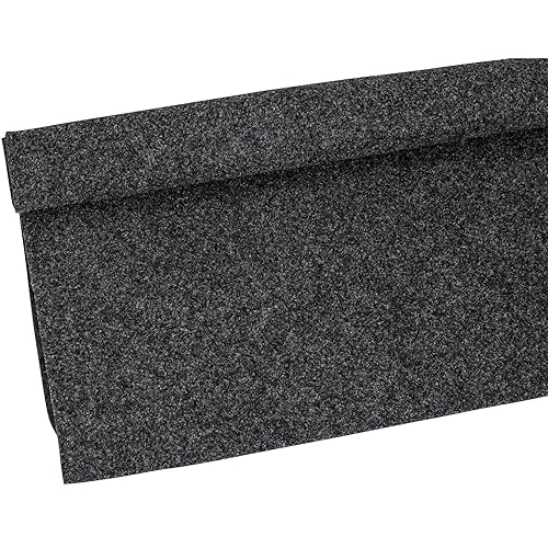 Parts Express Absolute C1YGR 3-Feet Long by 4 Feet Wide, 12 Square Feet Dark Gray (Charcoal) Carpet for Speaker Sub Box Carpet Home, Auto, RV, Boat