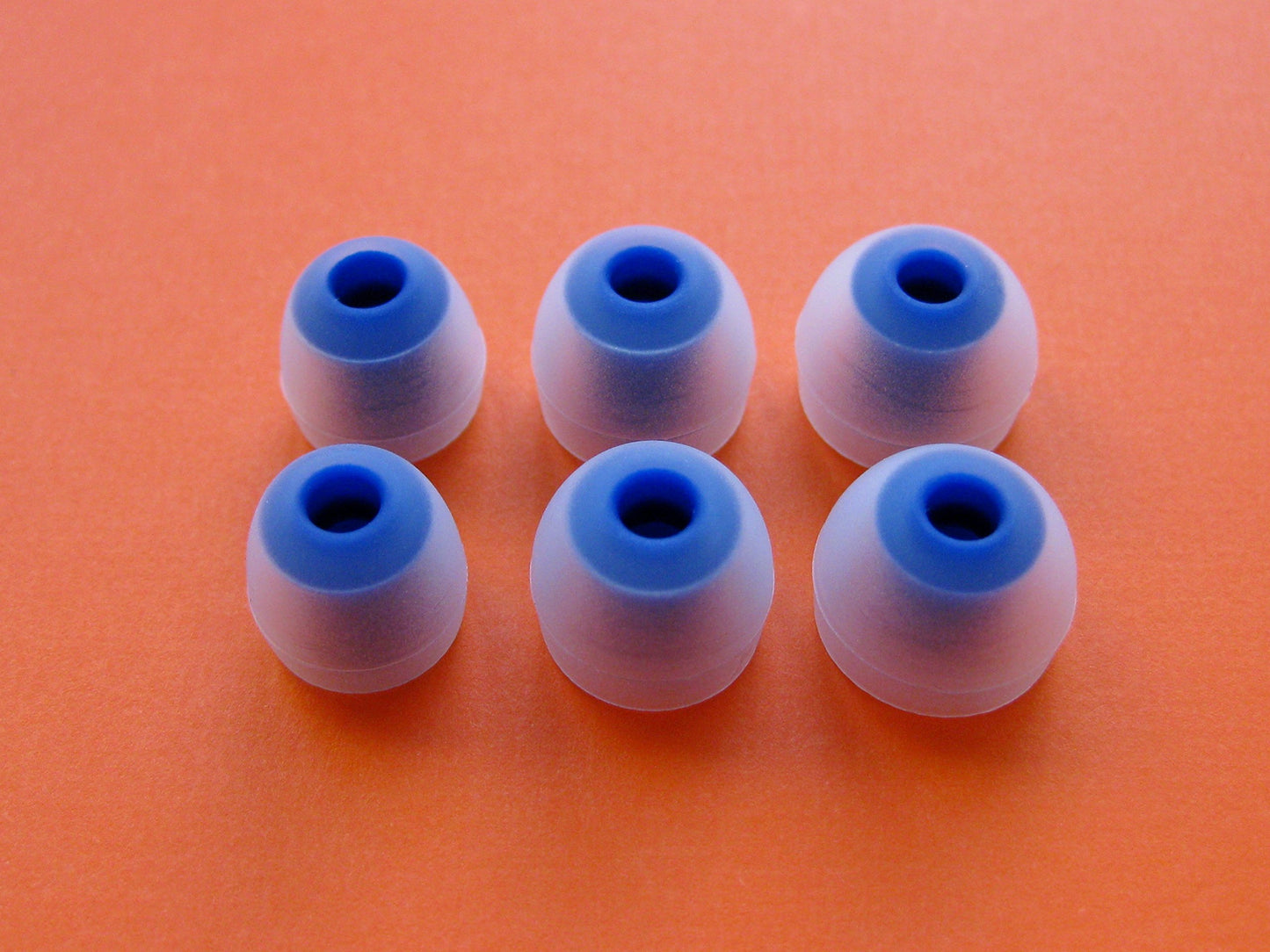 6pcs - 2S / 2M / 2L (C-BL) Replacement Set Earbuds Eartips Adapters Compatible with Monster iSport Achieve and Spirit Earphones Headphones