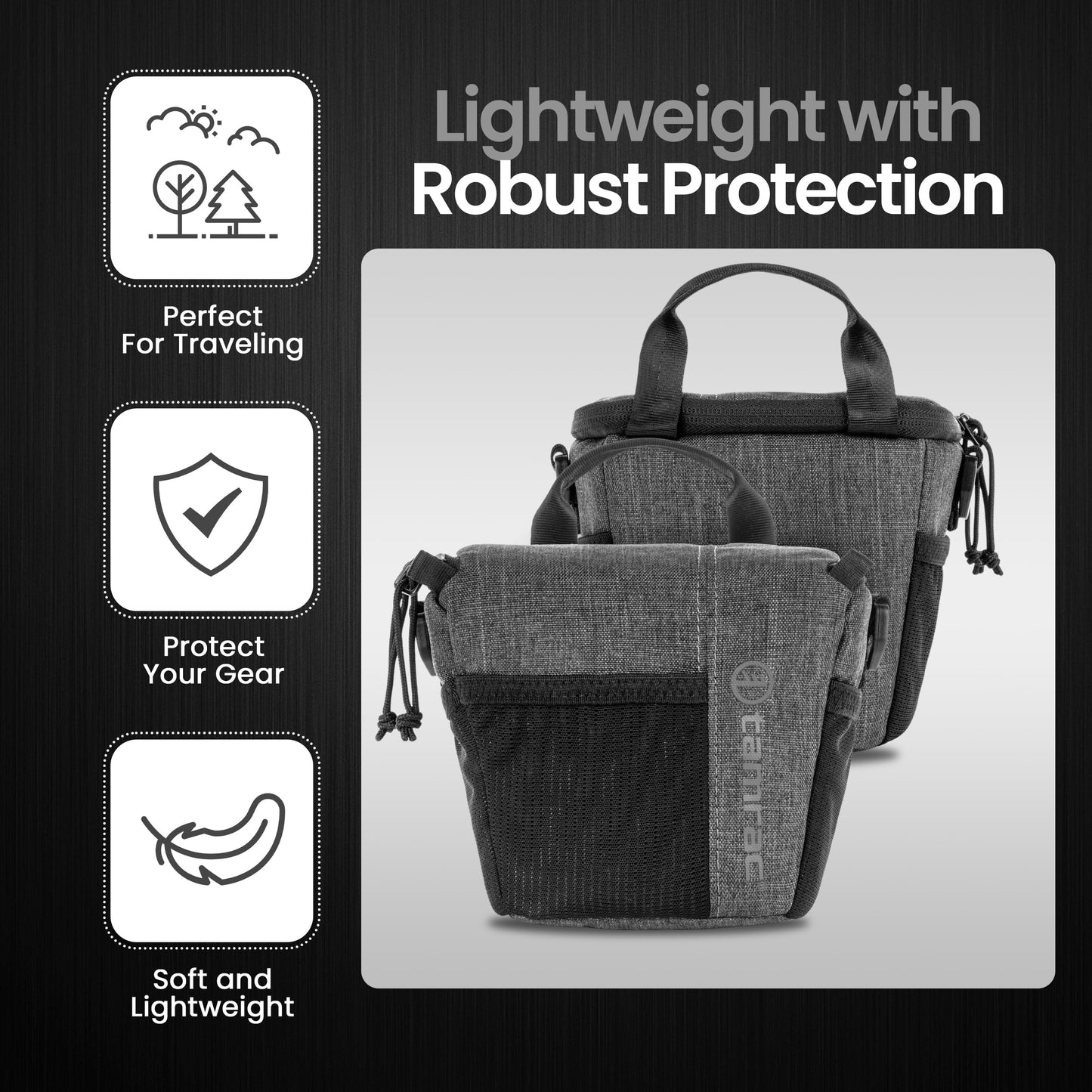Tamrac Tradewind Zoom 1.4 Camera Bag for Photographers, Camera Case for Photography Accessories, Compact Camera Shoulder Bag for DSLR and Mirrorless