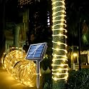 Clearhill Solar Rope Lights 10M/32ft Warm 100LED 8 Modes Waterproof IP65 Outdoor Solar String Lights for Garden, Party, Home, Christmas, Halloween