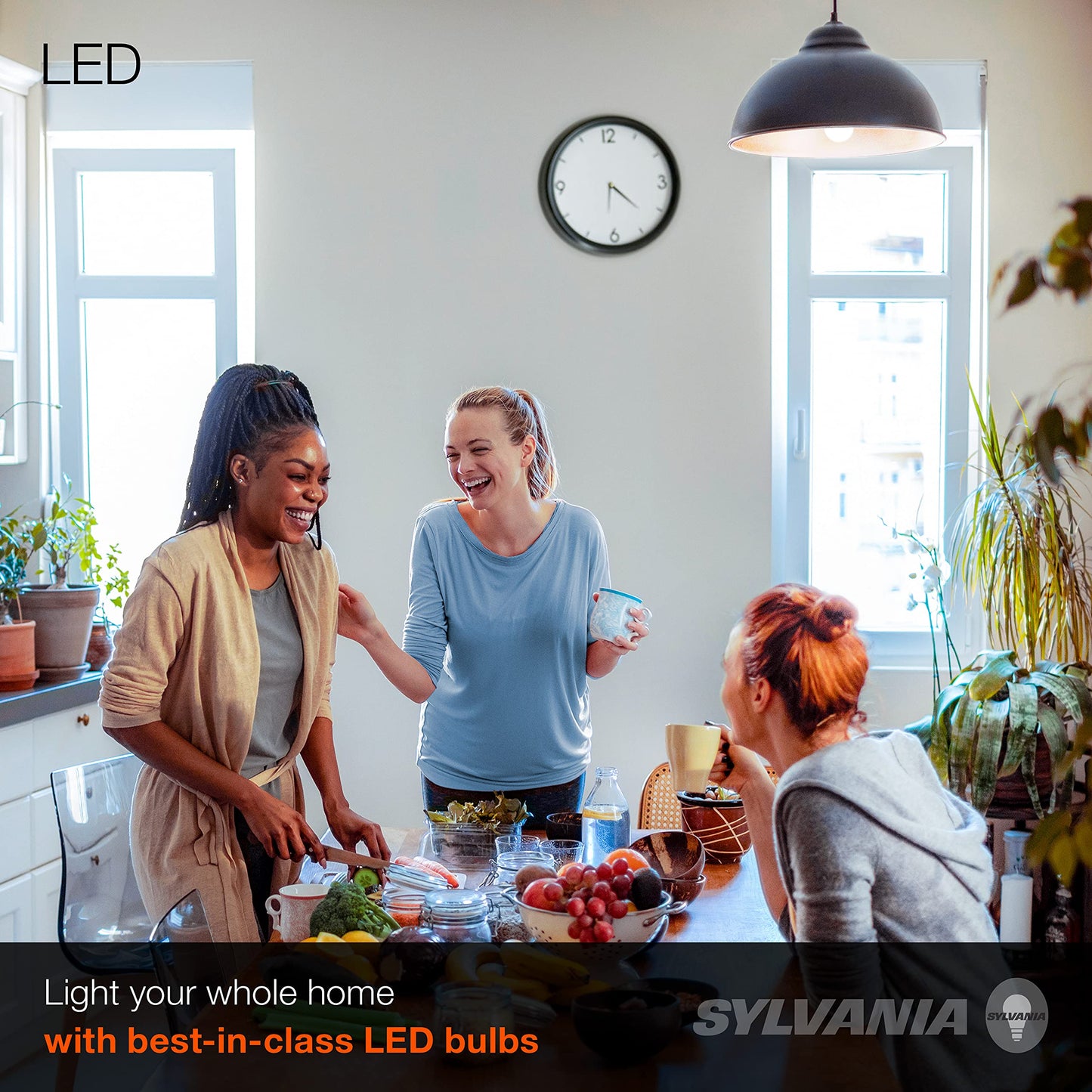 Sylvania LED Light Bulb, 60W Equivalent A19, Efficient 8.5W, GU24 Bi-Pin Base, Frosted Finish, 800 Lumens, Daylight - 1 Pack (78107)