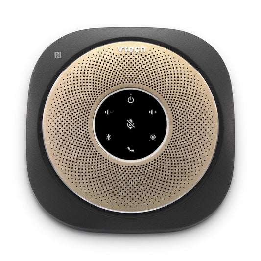 VTech VCS601-2 Bluetooth Conference Speakerphone - 360° Premium Voice Pickup with 6 Microphones, Smart NFC Connect, 24H Call Time with HD Audio