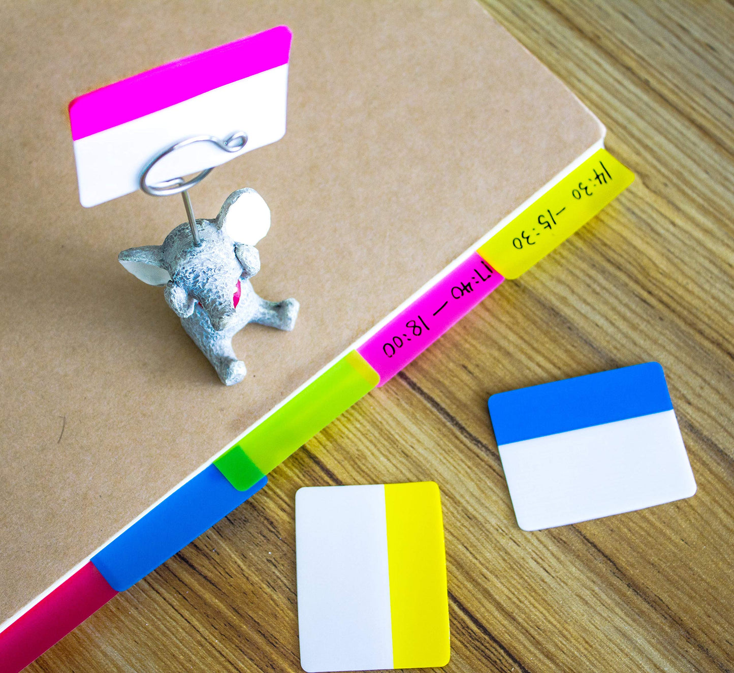 500 Pieces Tabs 2 Inch Sticky Index Tabs, Writable and Repositionable