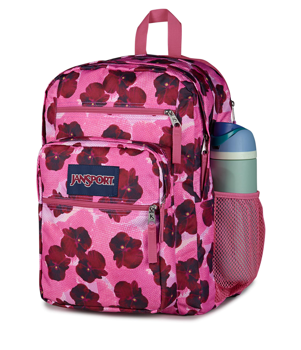 JanSport 34L Big Backpack - 15 Inch Laptop Sleeve, Pop Art Pansies