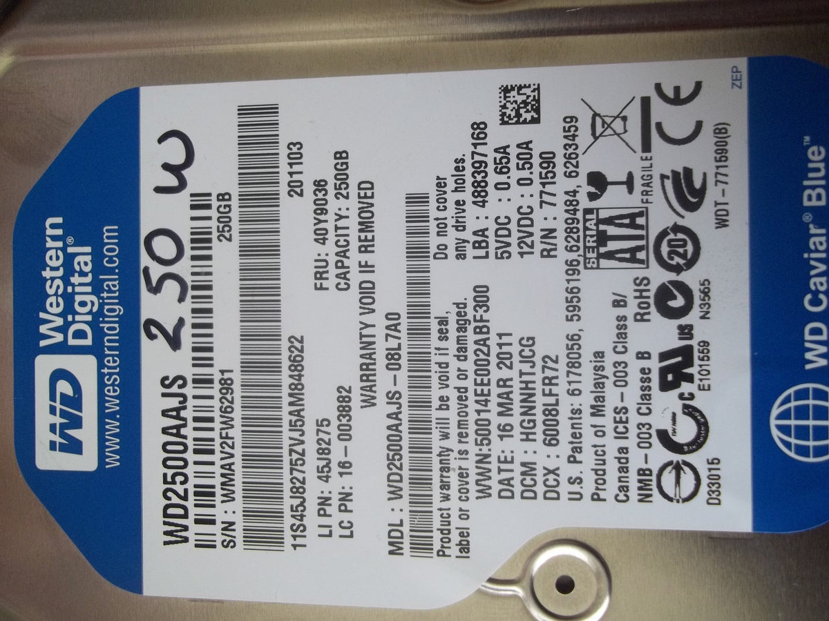 Western Digital WD2500AAJS 250 GB Caviar Blue Hard Drive