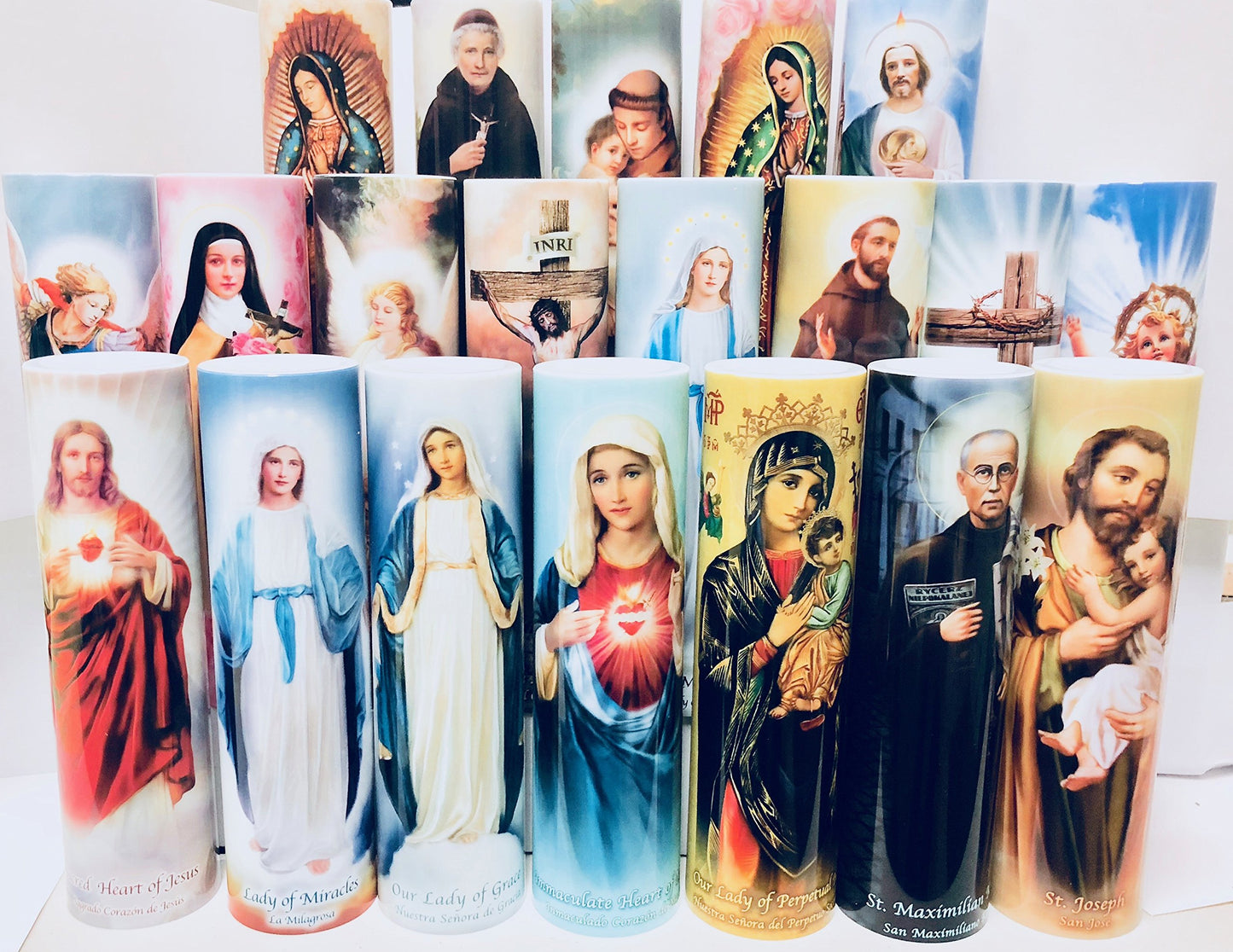 THE Saints Collection Saint Michael Archangel, LED Flameless Devotion Prayer Candle, Religious Gift, 6 Hour Timer for More Hours of Enjoyment