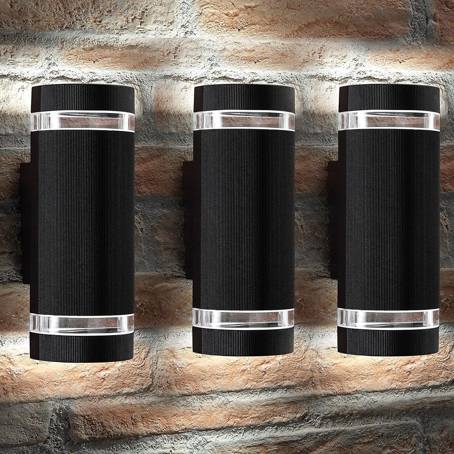 rosykite Porch Lights Outdoor Dusk to Dawn, Aluminum Outdoor Wall Light Fixture 6000K, Waterproof Wall Lamp Up and Down Lights Exterior Sconce Wall