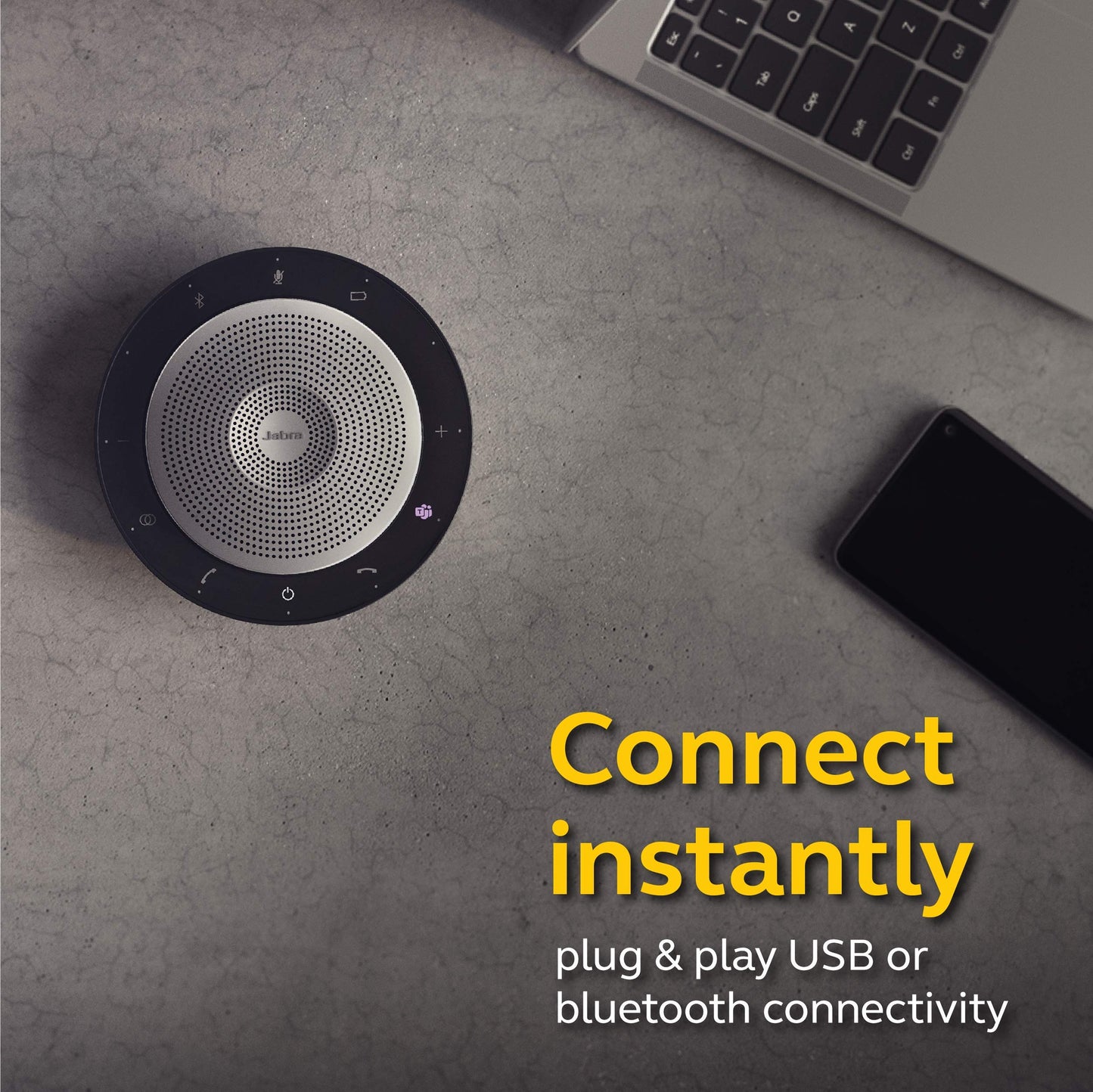 Jabra Speak 750 Bluetooth Speaker System 7700309 (Renewed)