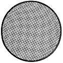18" Waffle Style Black Steel Speaker Grille with Rubber Edge