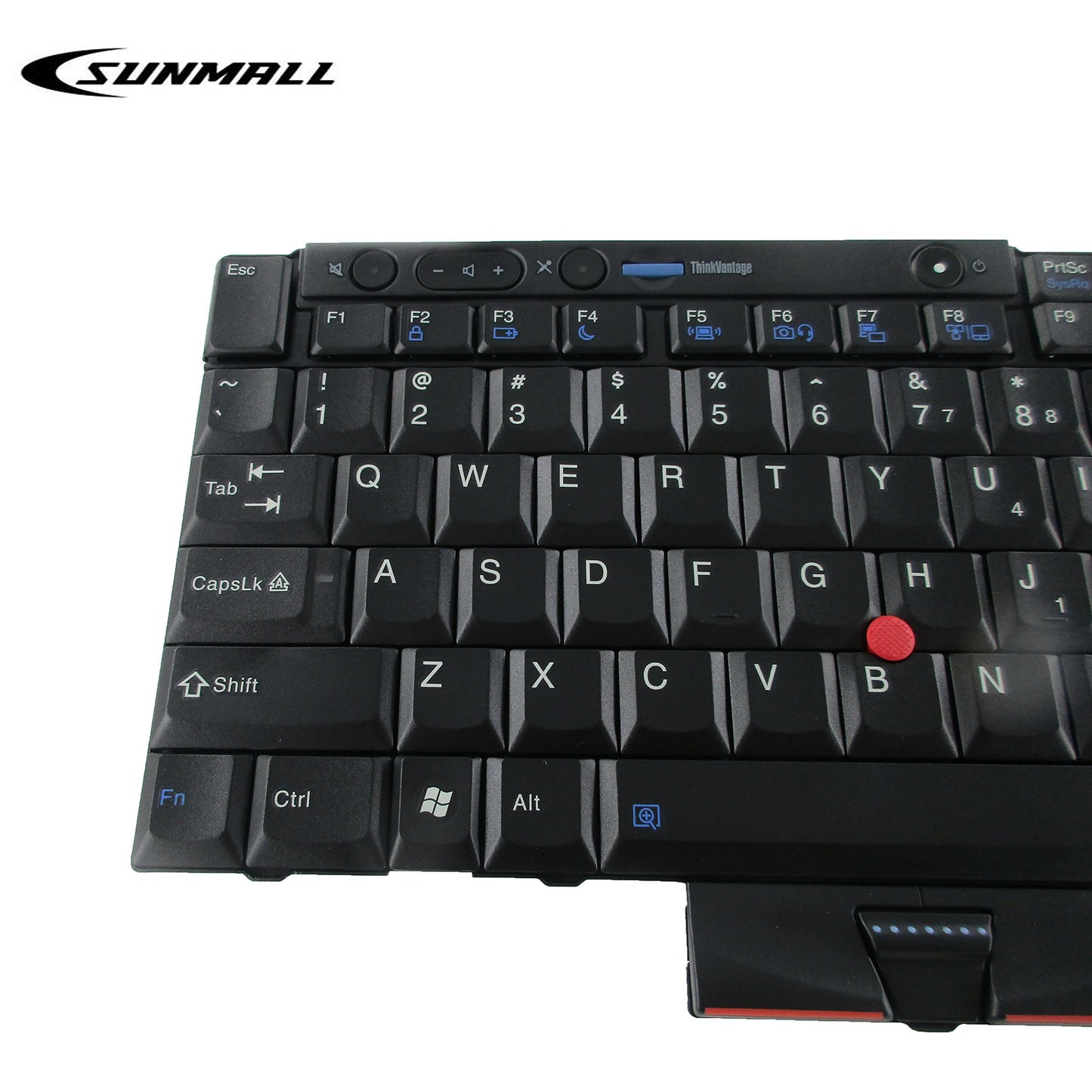 SUNMALL T410 Keyboard, New Laptop Keyboard with Pointer Compatible with Lenovo ThinkPad t410 t420 t510 t520 x220 t400 t420s US Layout Black