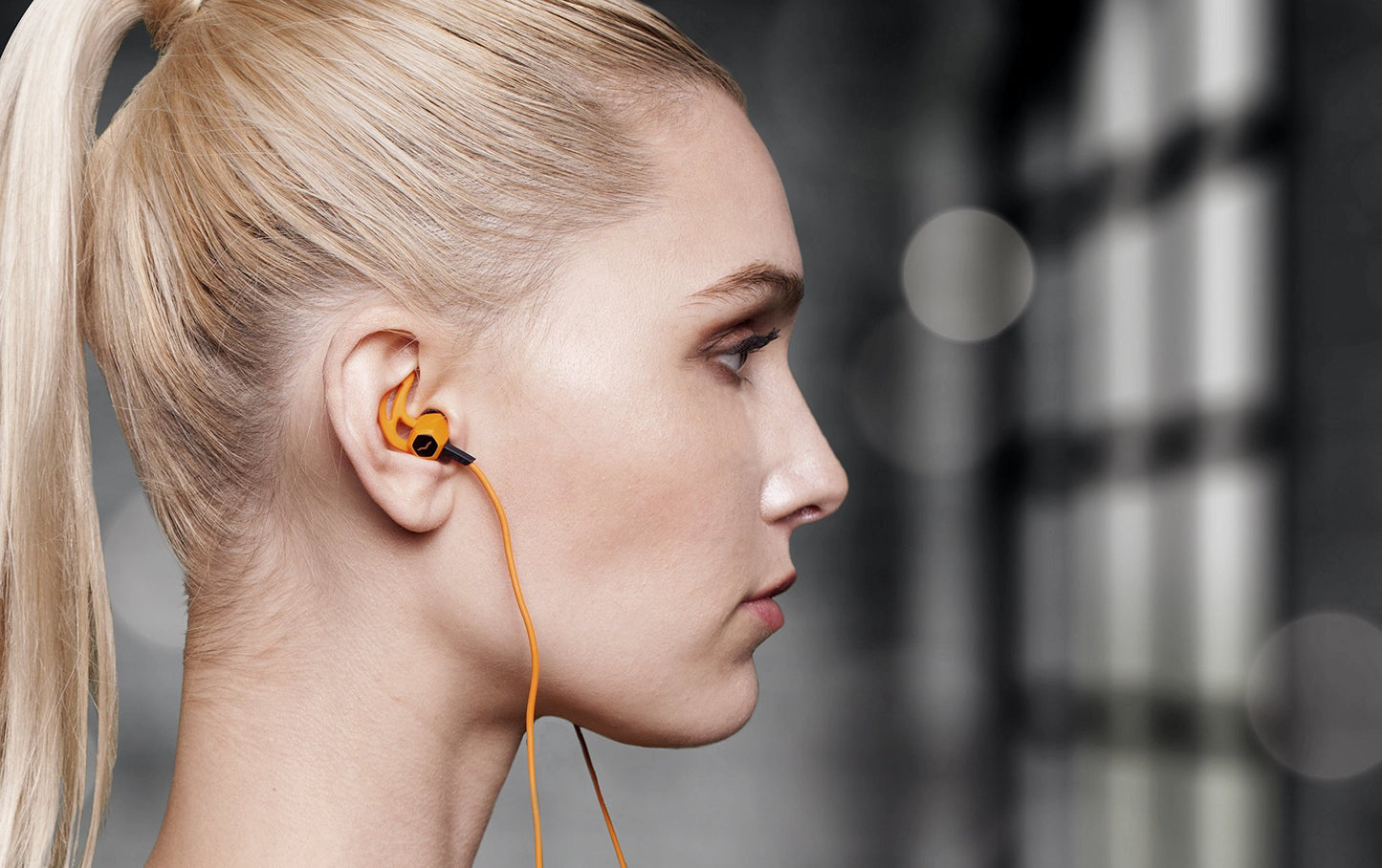 V-Moda Forza in-Ear Hybrid Sport Headphones with 3-Button Remote & Microphone - Samsung and Android Devices, Orange
