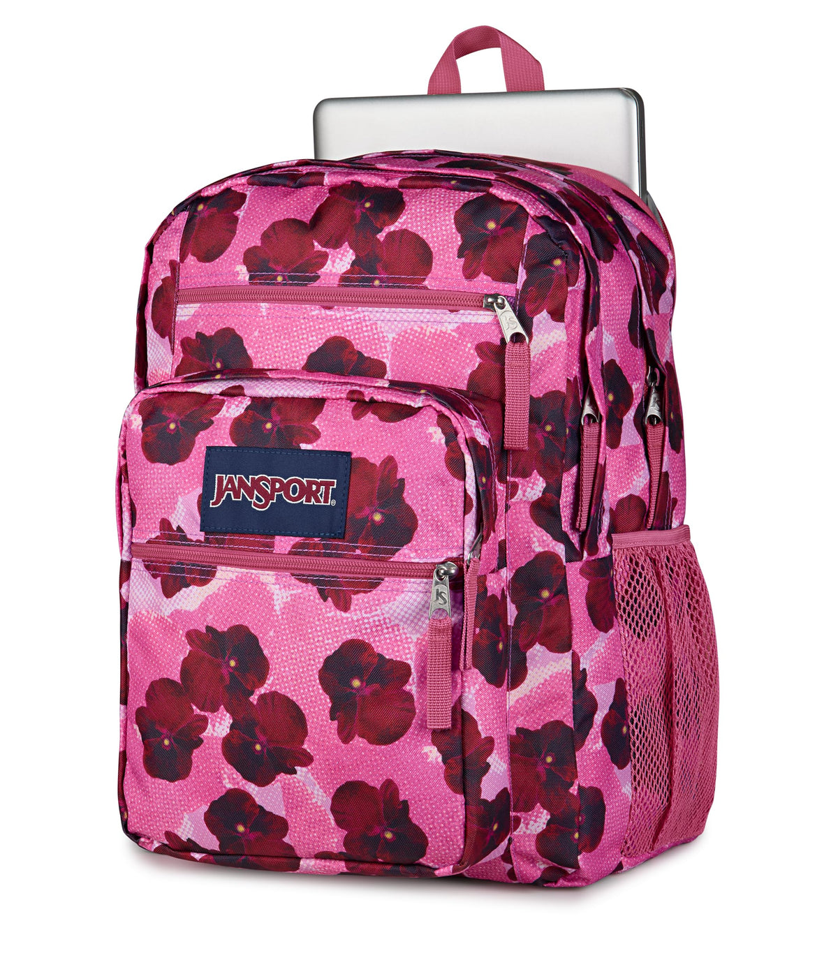 JanSport 34L Big Backpack - 15 Inch Laptop Sleeve, Pop Art Pansies