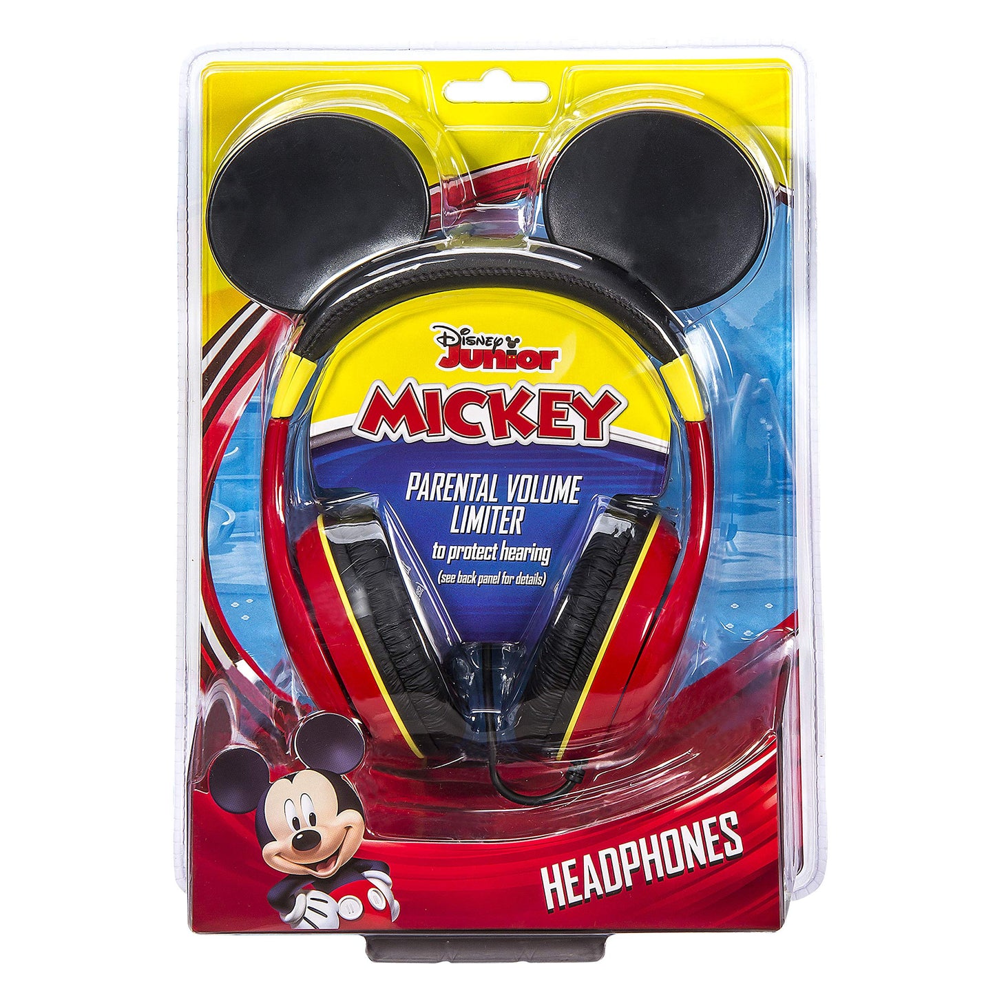 eKids Mickey Mouse Kids Headphones with 3.5mm Audio Jack, Wired Headphones for School, Home or Travel (Mickey Mouse)