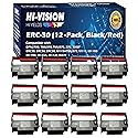 HI-VISION HI-YIELDS 12-Pack Compatible ERC-30 (Black/Red) Ink Ribbon Replacement for Epson M119 M119B M119D M133A M270 M52JB IT-U375 TM-200 TM-260