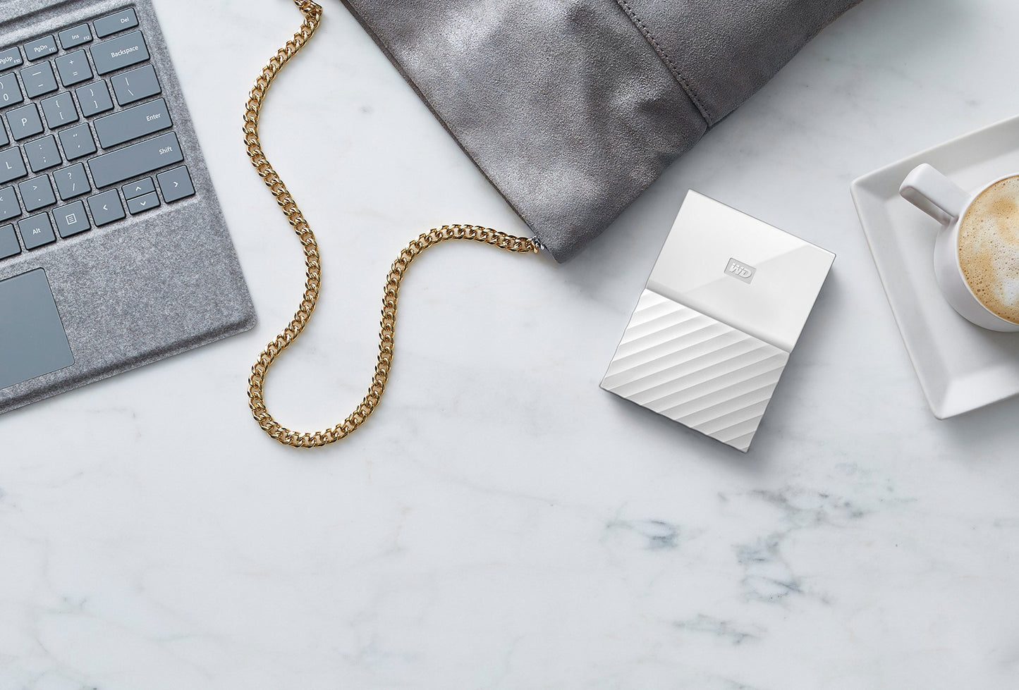 WD 2TB White My Passport Portable External Hard Drive - USB 3.0 - WDBYFT0020BWT-WESN