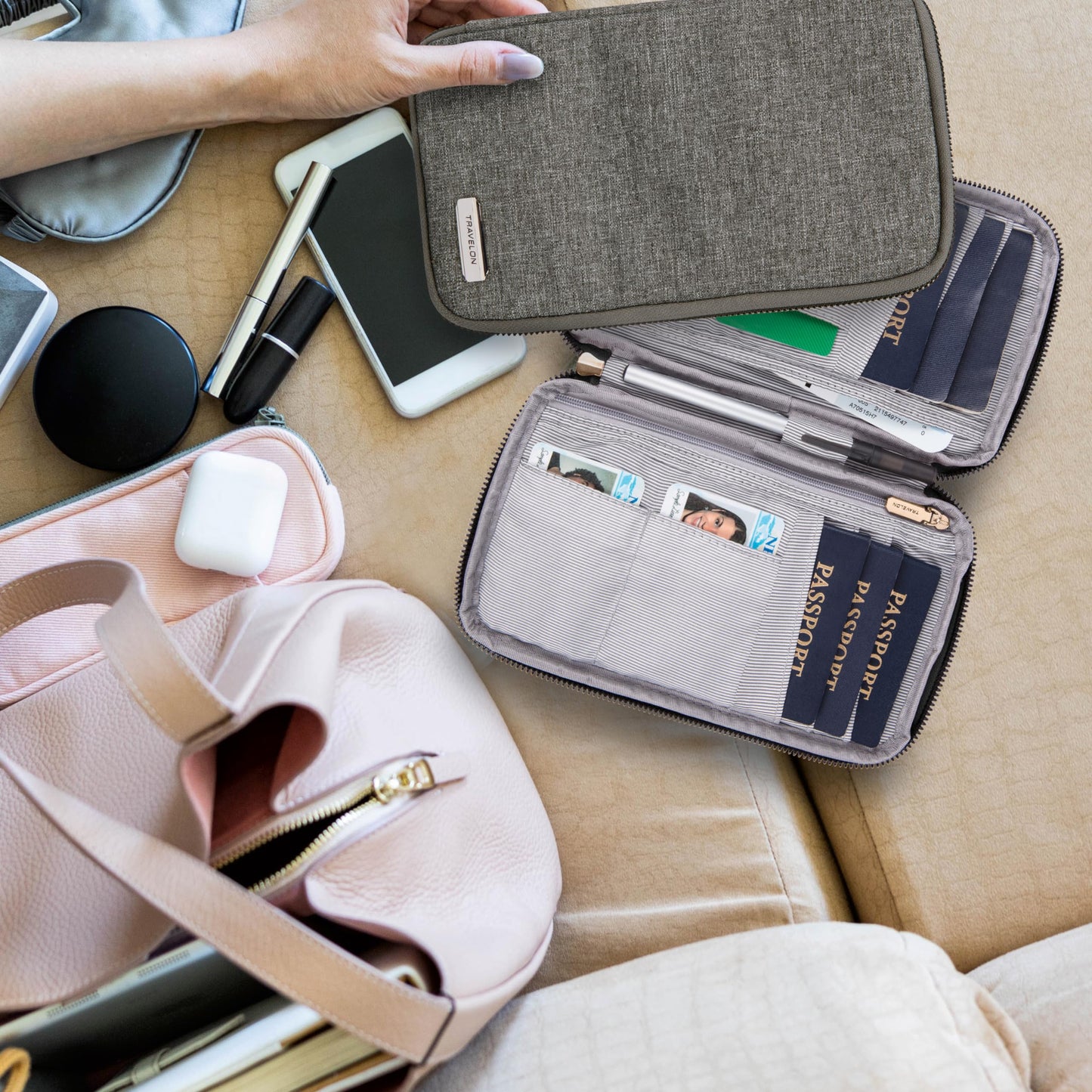 Travelon RFID Blocking Family Passport Wallet