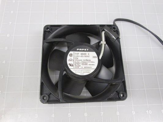 Ebm-Papst Axial Fan, 119Mm X 119Mm X 38Mm, 115Vac - 4600X
