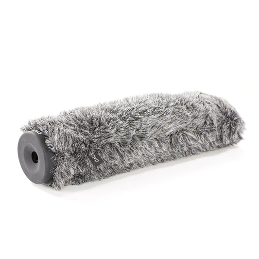 Movo WS-G200 Furry Rigid Windscreen for Microphones 18-23mm in Diameter and up to 8.6" (22cm) Long - Dark Gray