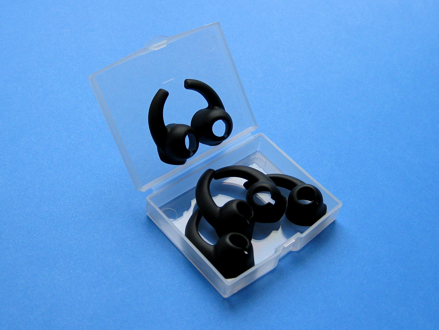 6pcs: 3 Pairs S/M/L (BK) Left and Right Side Enhanced Fit Stabilizers Helper Eartips Compatible with Jaybird X2 Earphones Headphones