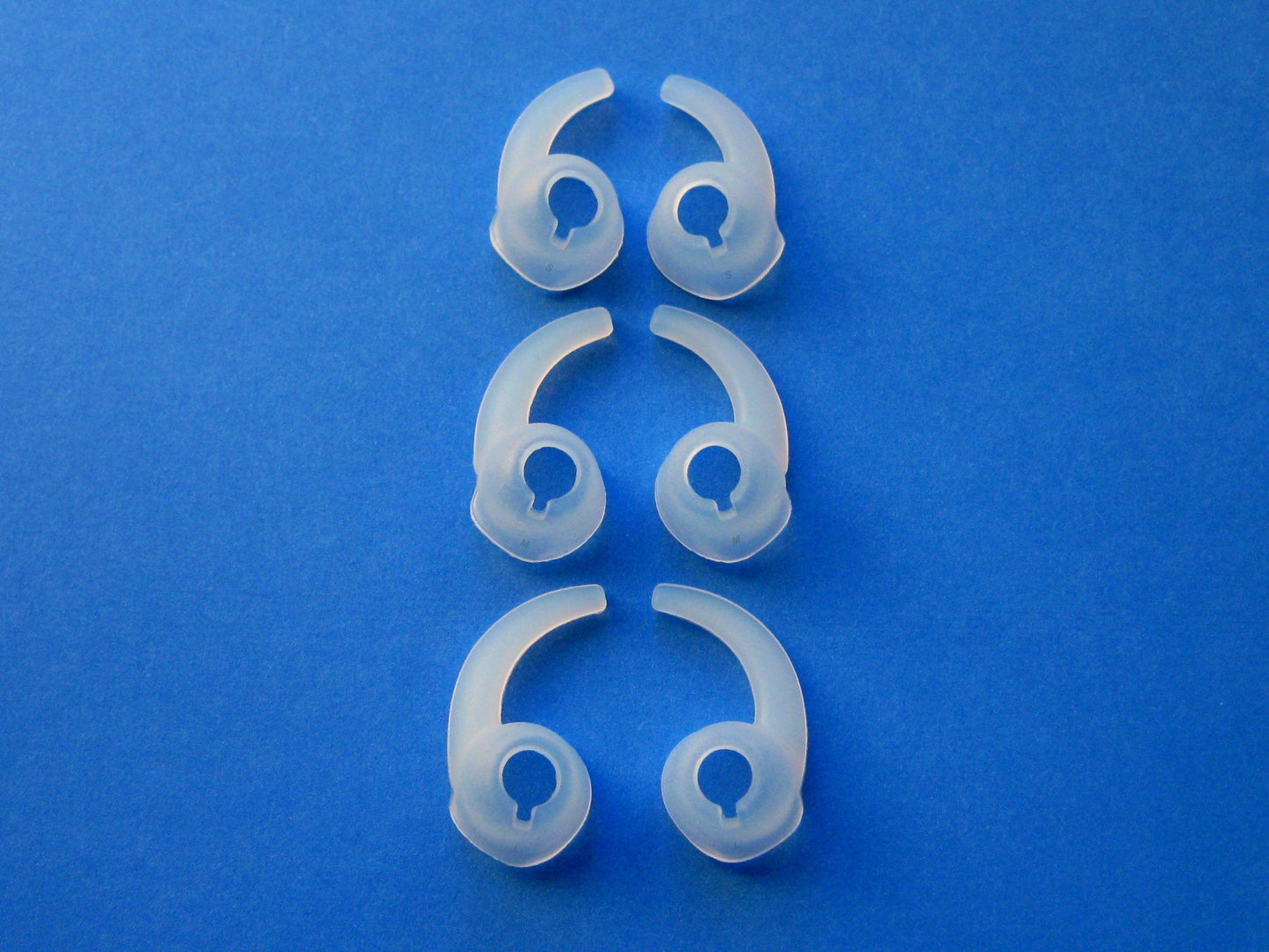 6pcs: 3 Pairs S/M/L Left and Right Side Ear Stabilizers Helper Eartips Compatible with Jaybird Bluebuds X in Ear Earphones Headphones