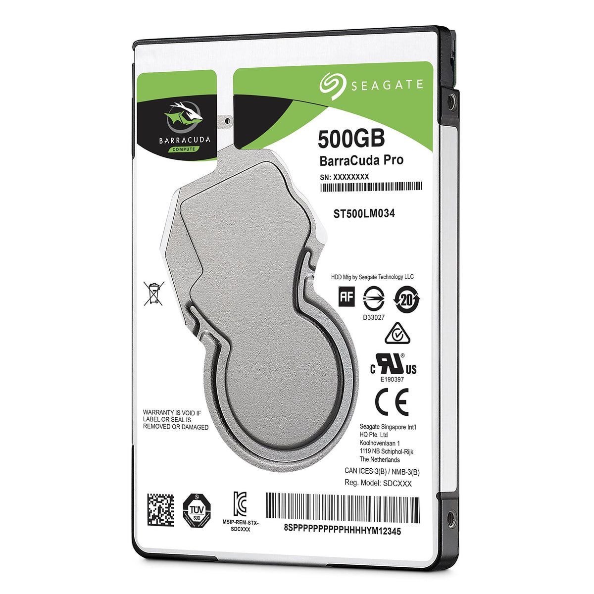 Seagate BarraCuda Pro 500GB Internal Hard Drive Performance HDD - 2.5 Inch SATA 6Gb/s 7200 RPM 128MB Cache for Computer Desktop PC Laptop, Data