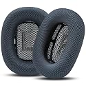 WC PadZ Max - Ear Cushions Compatible with AirPods Max 1 & 2, Made by Wicked Cushions | Soft Fabric, Enhanced Comfort & Unique Style | Midnight
