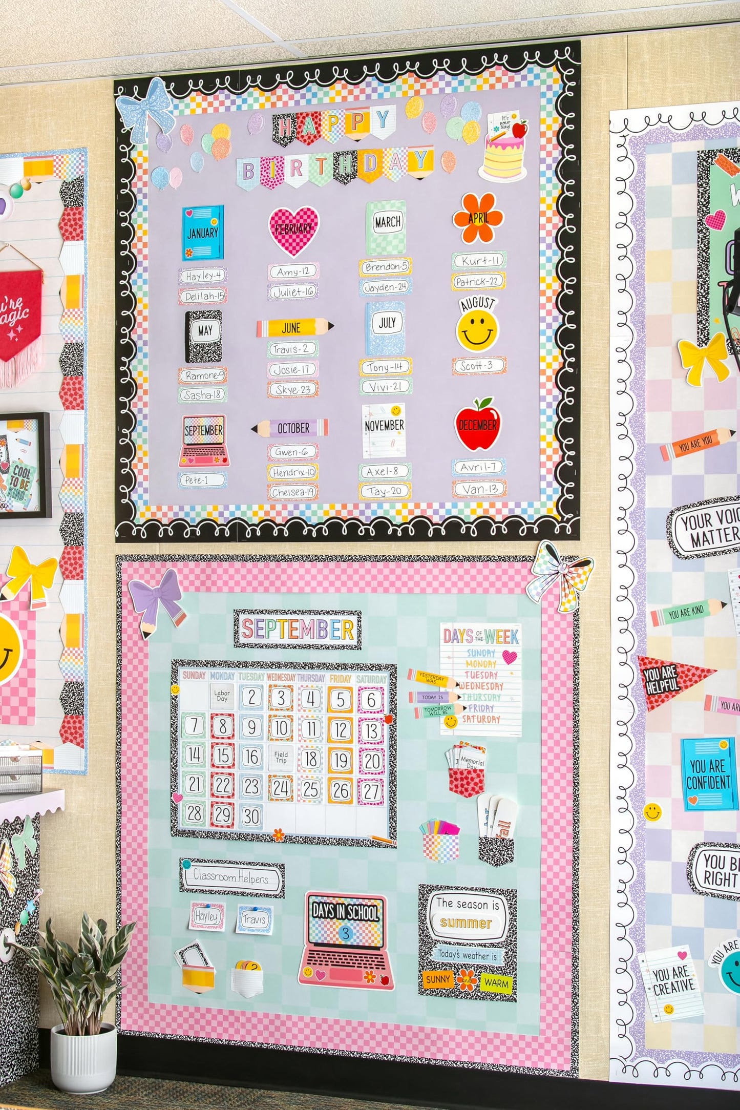 Teacher Created Resources Cool for School Calendar Bulletin Board (TCR9300)